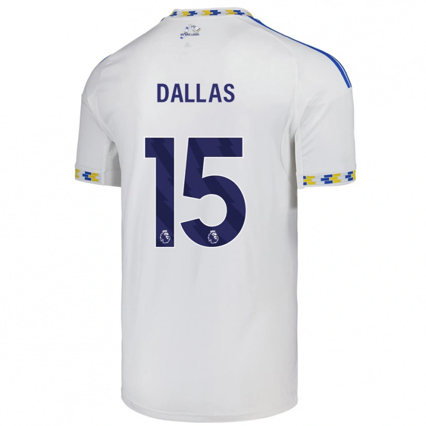 Danxen Herren Stuart Dallas #15 Weiß Blau Heimtrikot Trikot 2025/26 T-Shirt