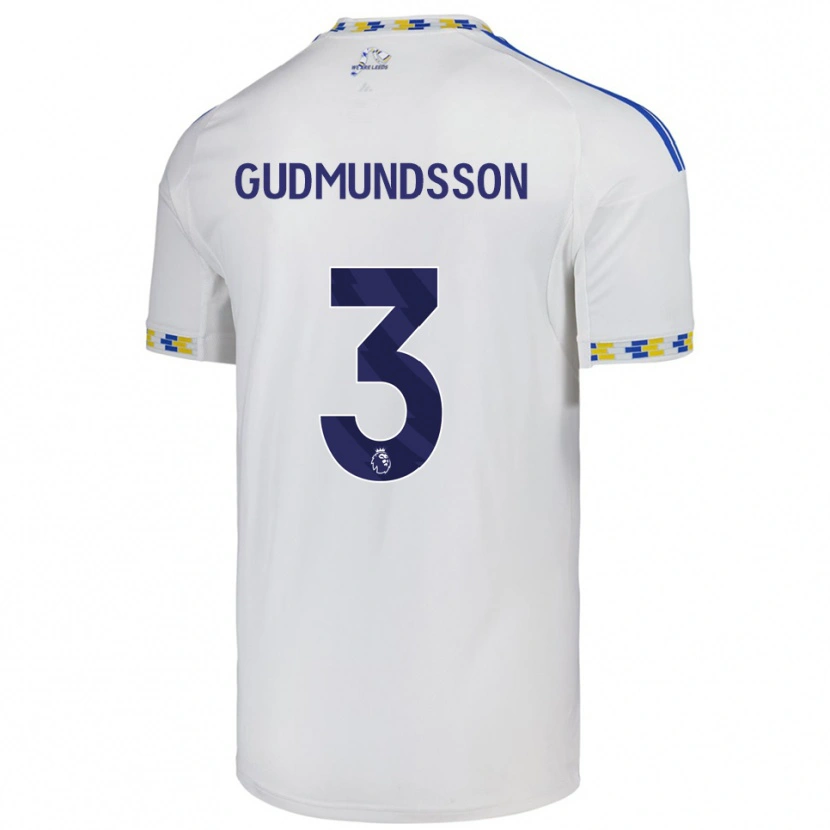 Danxen Herren Gabriel Gudmundsson #3 Weiß Blau Heimtrikot Trikot 2025/26 T-Shirt