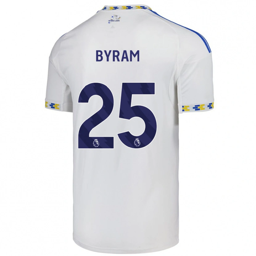 Danxen Herren Sam Byram #25 Weiß Blau Heimtrikot Trikot 2025/26 T-Shirt