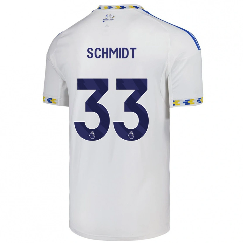 Danxen Herren Isaac Schmidt #33 Weiß Blau Heimtrikot Trikot 2025/26 T-Shirt