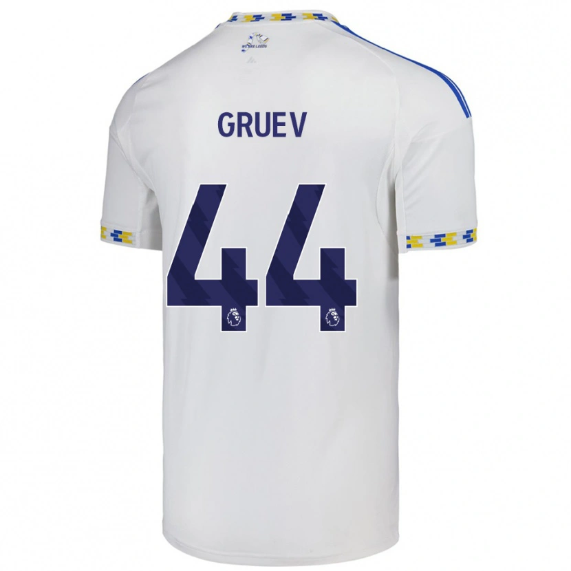 Danxen Herren Ilia Gruev #44 Weiß Blau Heimtrikot Trikot 2025/26 T-Shirt