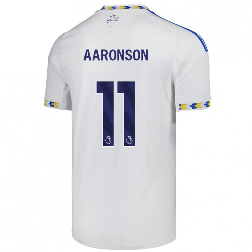 Danxen Herren Brenden Aaronson #11 Weiß Blau Heimtrikot Trikot 2025/26 T-Shirt
