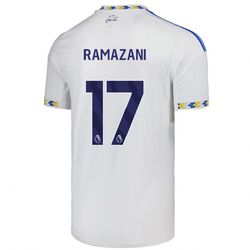 Danxen Herren Largie Ramazani #17 Weiß Blau Heimtrikot Trikot 2025/26 T-Shirt