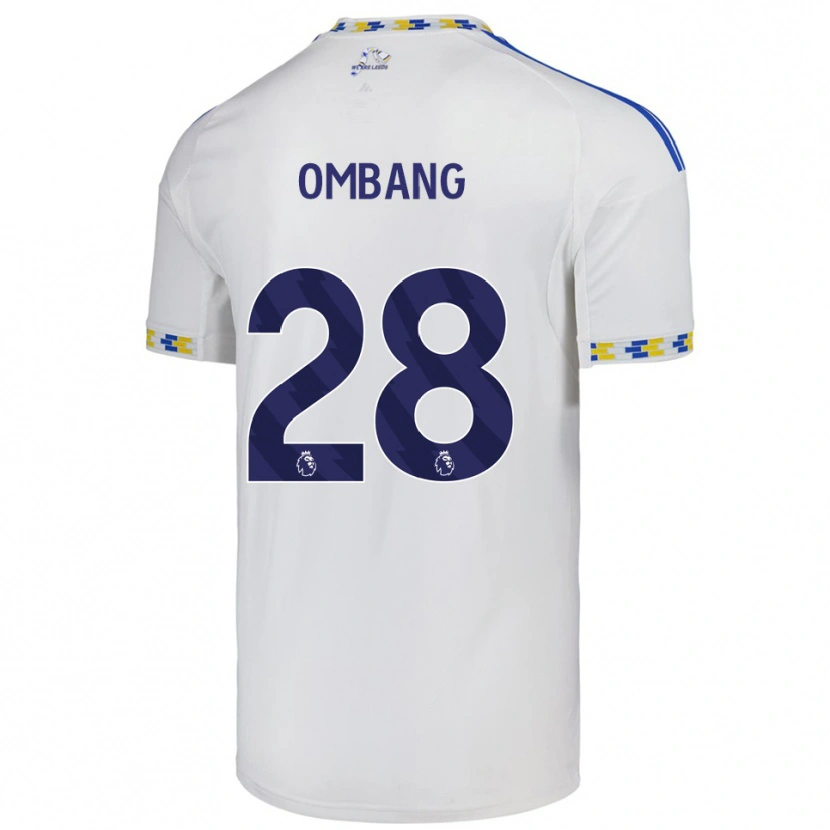 Danxen Herren Darryl Ombang #28 Weiß Blau Heimtrikot Trikot 2025/26 T-Shirt