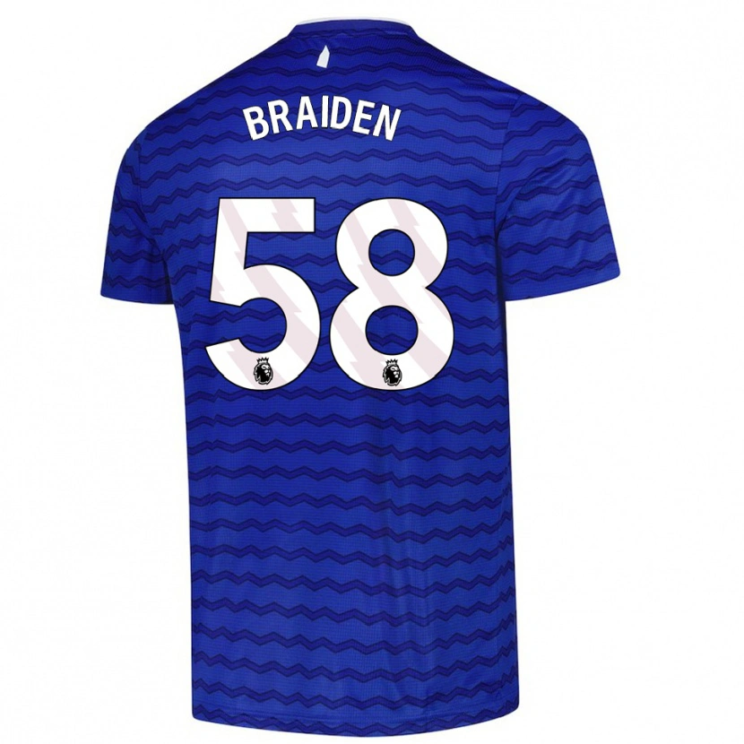 Danxen Herren Braiden Graham #58 Blau Marineblau Heimtrikot Trikot 2025/26 T-Shirt