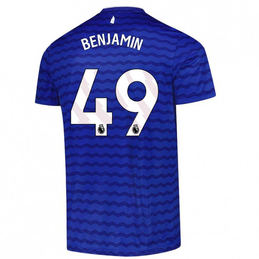 Danxen Herren Omari Benjamin #49 Blau Marineblau Heimtrikot Trikot 2025/26 T-Shirt