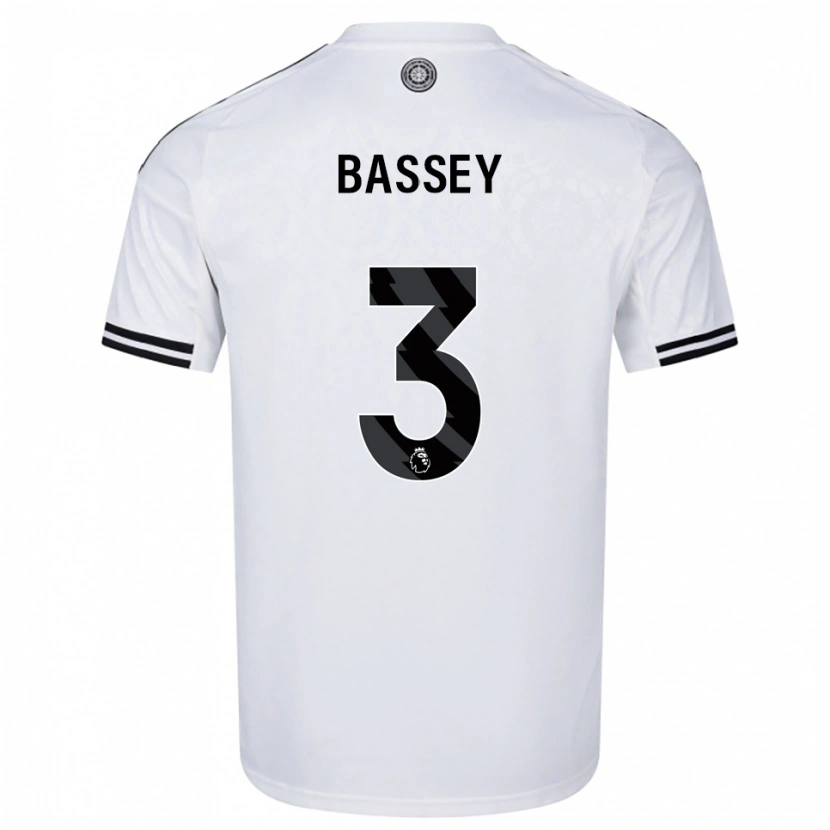 Danxen Herren Calvin Bassey #3 Weiß Schwarz Heimtrikot Trikot 2025/26 T-Shirt
