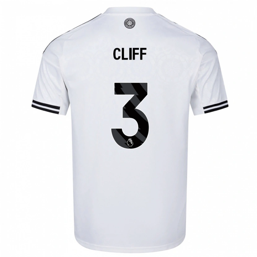 Danxen Herren Callum Cliff #3 Weiß Schwarz Heimtrikot Trikot 2025/26 T-Shirt