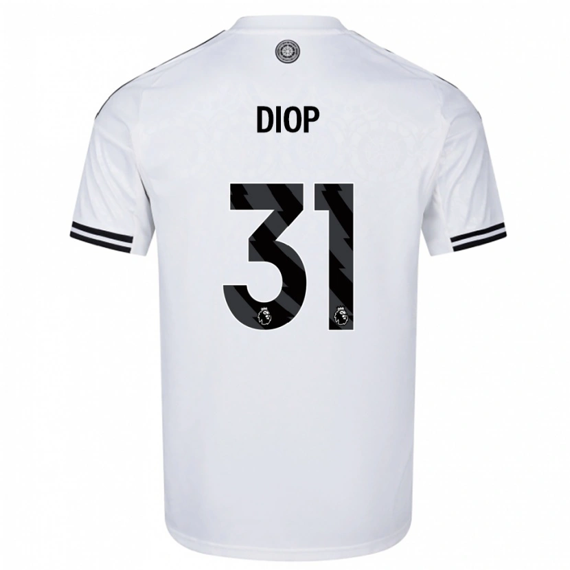Danxen Herren Issa Diop #31 Weiß Schwarz Heimtrikot Trikot 2025/26 T-Shirt
