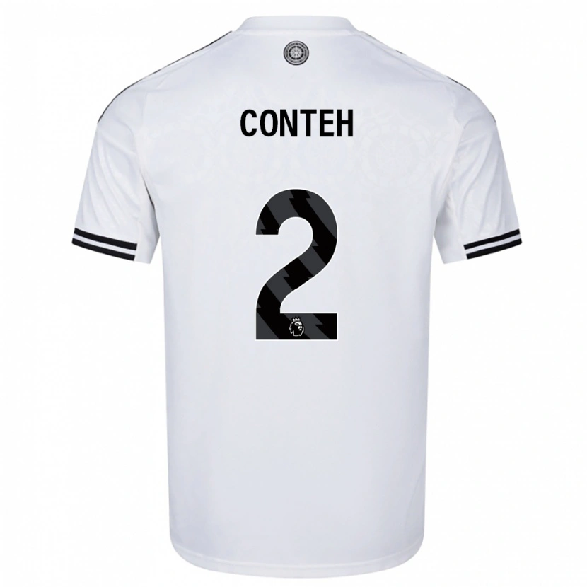 Danxen Herren Daniel Conteh #2 Weiß Schwarz Heimtrikot Trikot 2025/26 T-Shirt