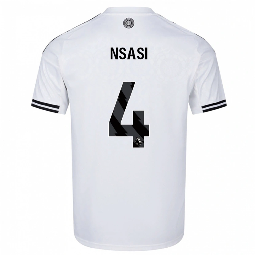 Danxen Herren Eddy Nsasi #4 Weiß Schwarz Heimtrikot Trikot 2025/26 T-Shirt