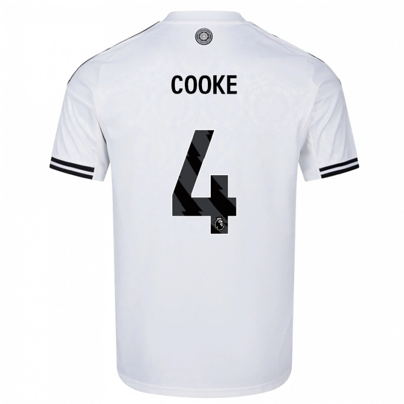 Danxen Herren Logan Cooke #4 Weiß Schwarz Heimtrikot Trikot 2025/26 T-Shirt