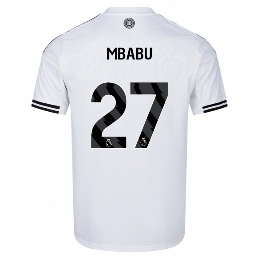 Danxen Herren Kevin Mbabu #27 Weiß Schwarz Heimtrikot Trikot 2025/26 T-Shirt