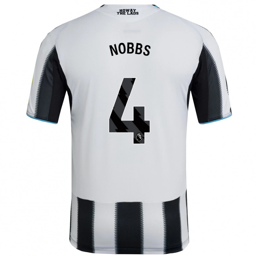 Danxen Herren Jordan Nobbs #4 Schwarz Weiß Heimtrikot Trikot 2025/26 T-Shirt