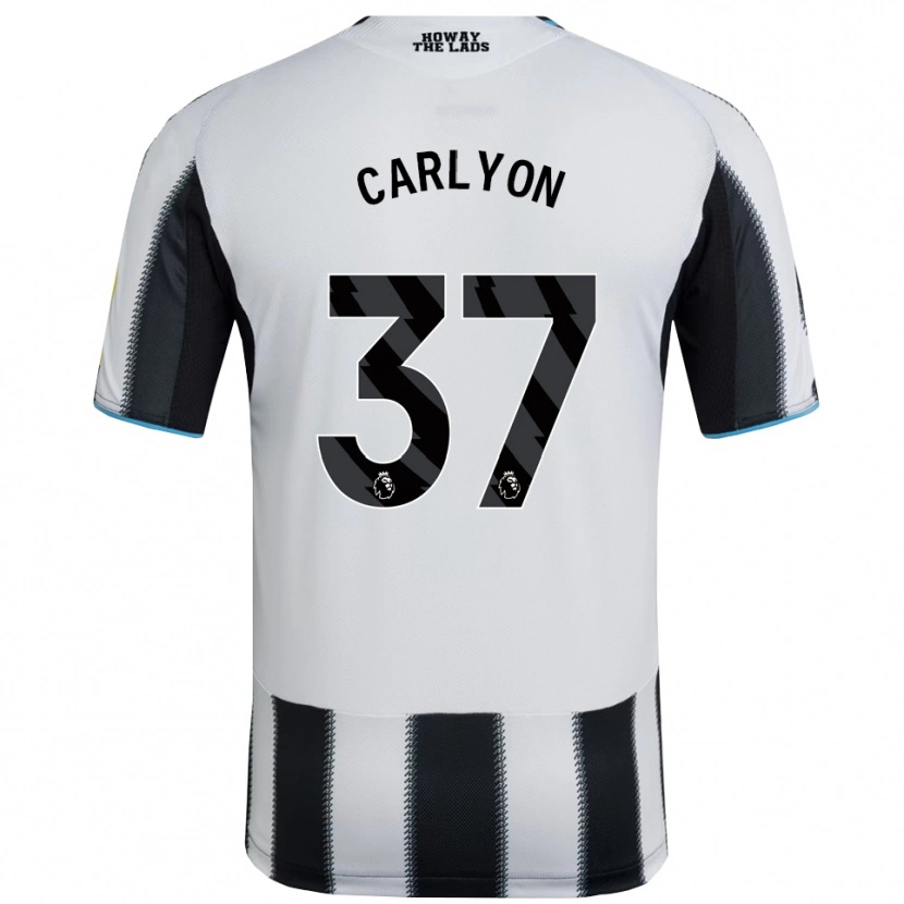 Danxen Herren Nathan Carlyon #37 Schwarz Weiß Heimtrikot Trikot 2025/26 T-Shirt