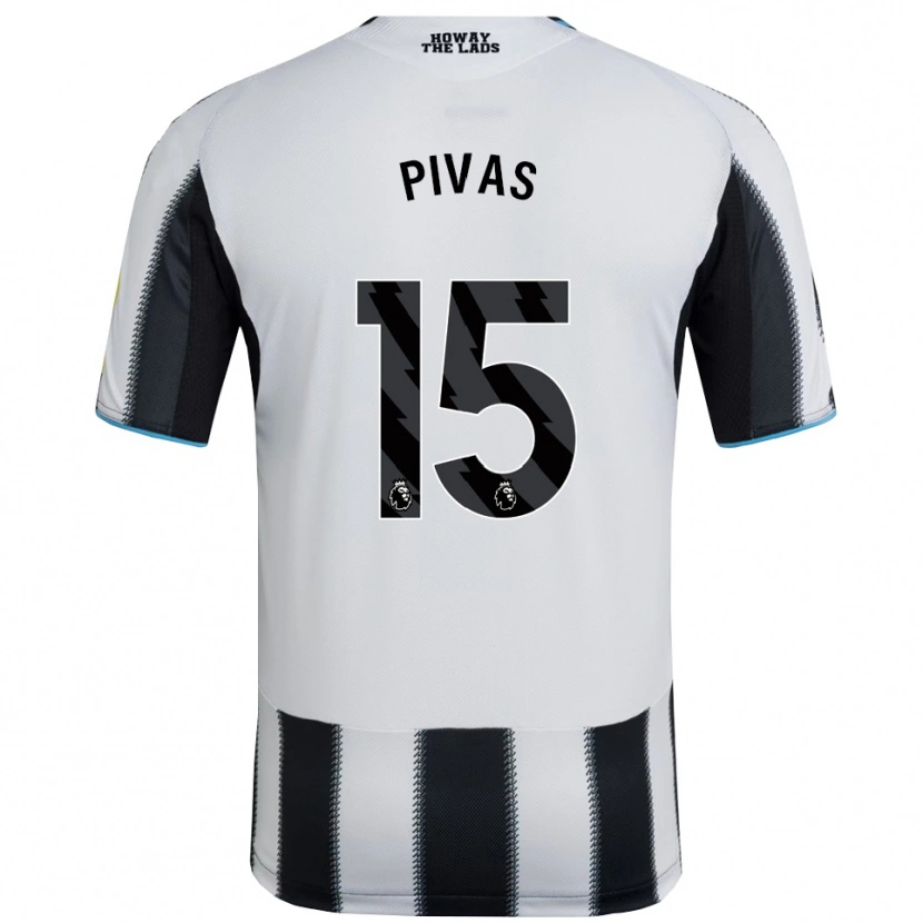 Danxen Herren Miodrag Pivas #15 Schwarz Weiß Heimtrikot Trikot 2025/26 T-Shirt