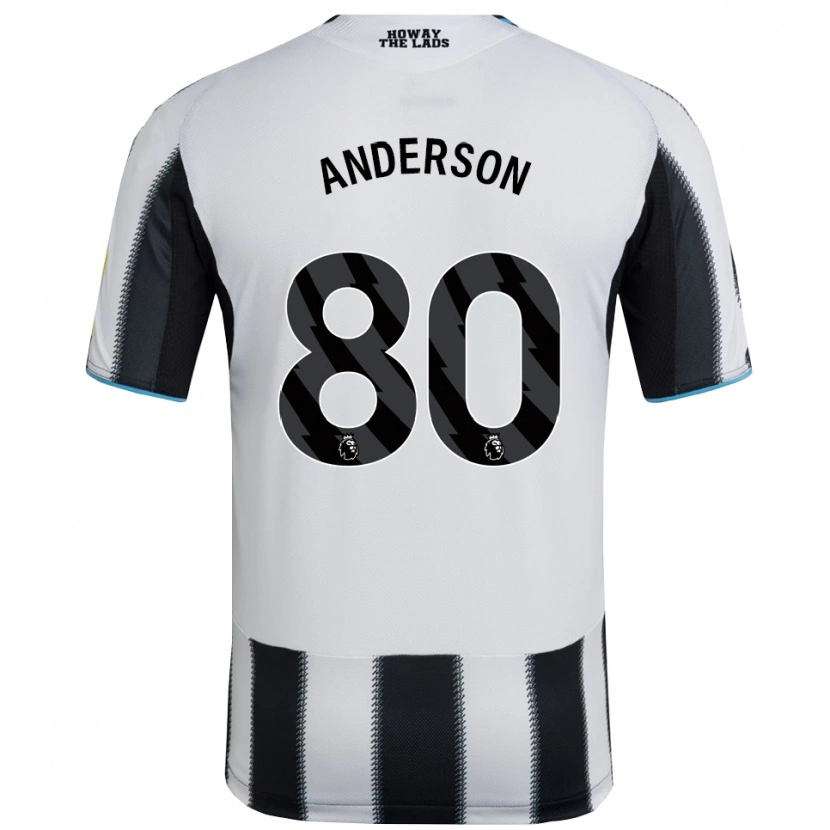 Danxen Herren Will Anderson #80 Schwarz Weiß Heimtrikot Trikot 2025/26 T-Shirt