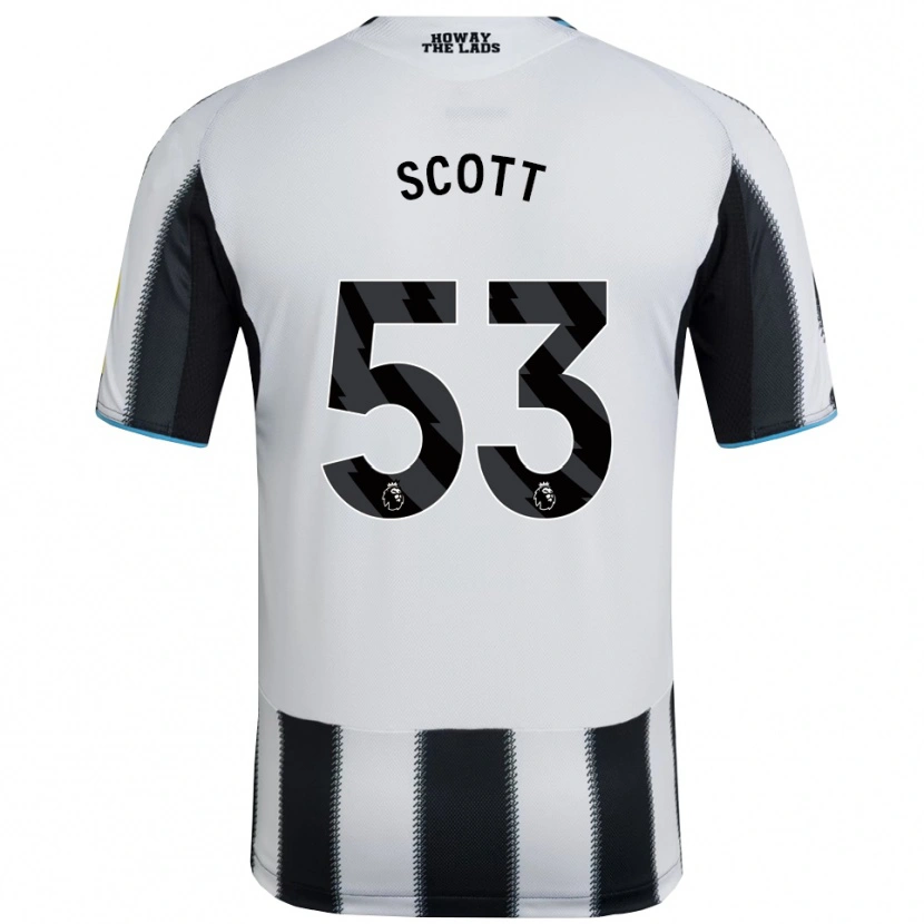Danxen Herren Joshua Scott #53 Schwarz Weiß Heimtrikot Trikot 2025/26 T-Shirt