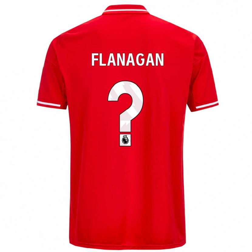 Danxen Herren Theo Flanagan #0 Rot Weiß Heimtrikot Trikot 2025/26 T-Shirt