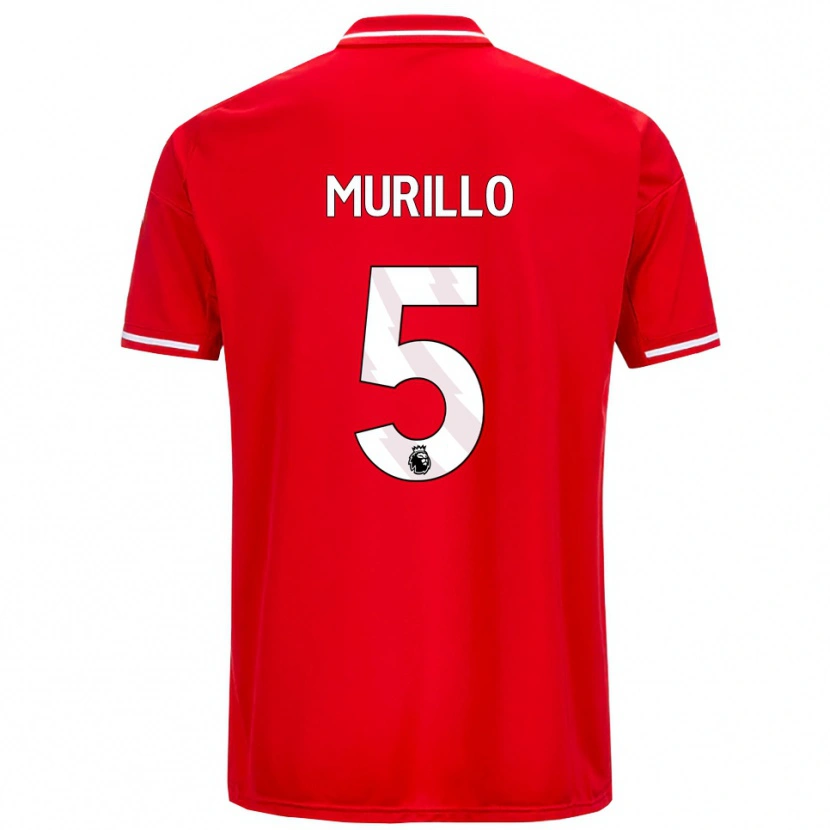 Danxen Herren Murillo #5 Rot Weiß Heimtrikot Trikot 2025/26 T-Shirt