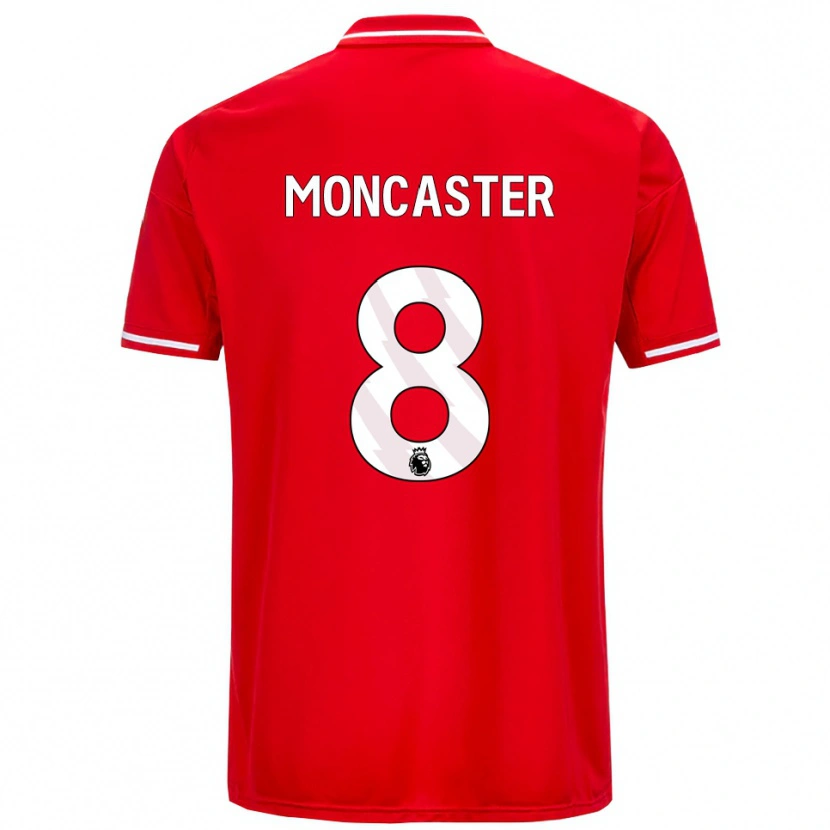 Danxen Herren Mai Moncaster #8 Rot Weiß Heimtrikot Trikot 2025/26 T-Shirt