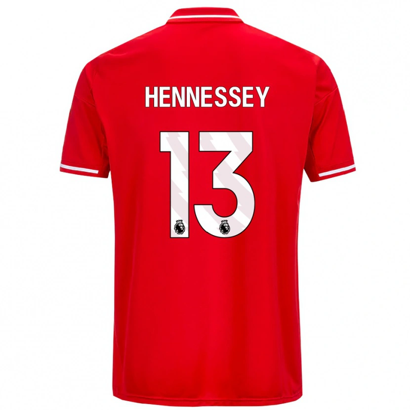 Danxen Herren Wayne Hennessey #13 Rot Weiß Heimtrikot Trikot 2025/26 T-Shirt