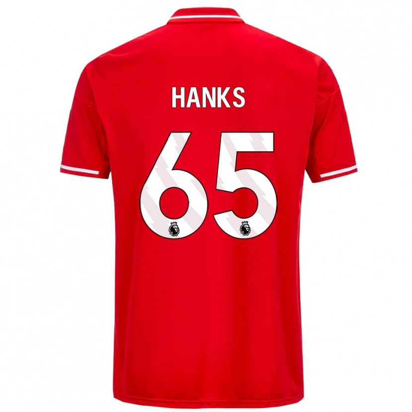 Danxen Herren Justin Hanks #65 Rot Weiß Heimtrikot Trikot 2025/26 T-Shirt