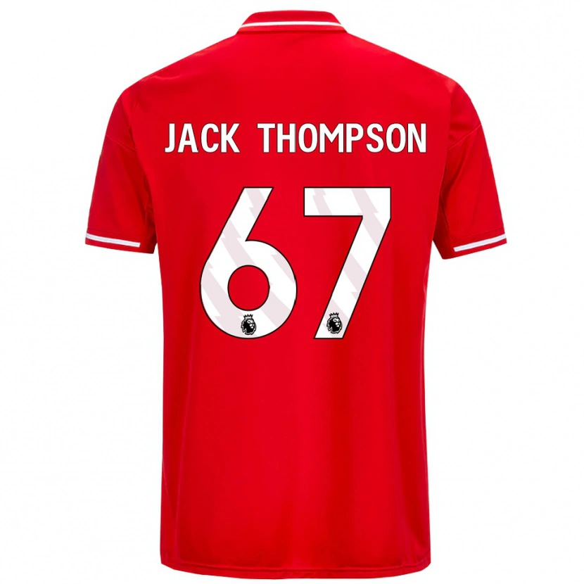 Danxen Herren Jack Thompson #67 Rot Weiß Heimtrikot Trikot 2025/26 T-Shirt