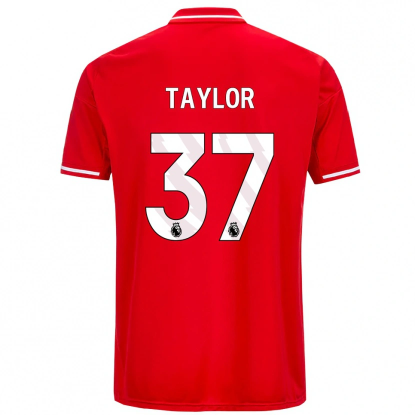 Danxen Herren Dale Taylor #37 Rot Weiß Heimtrikot Trikot 2025/26 T-Shirt