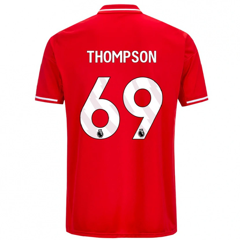 Danxen Herren Kalum Thompson #69 Rot Weiß Heimtrikot Trikot 2025/26 T-Shirt