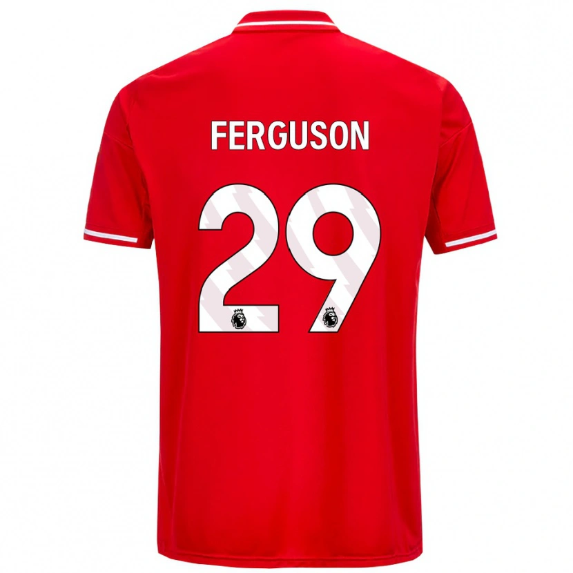 Danxen Herren Georgie Ferguson #29 Rot Weiß Heimtrikot Trikot 2025/26 T-Shirt