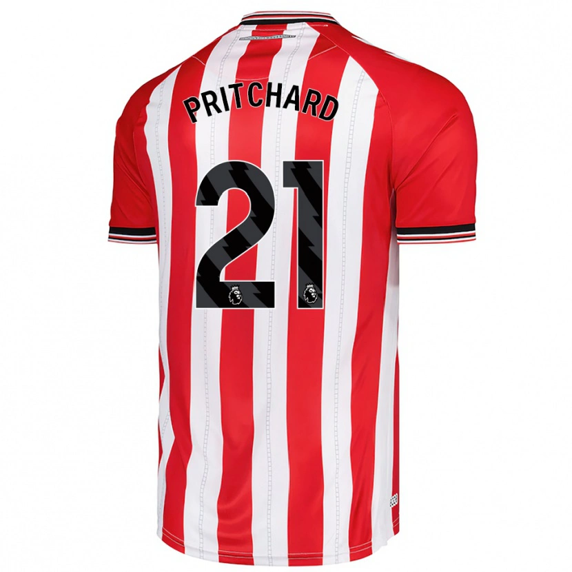 Danxen Herren Alex Pritchard #21 Rot Weiß Heimtrikot Trikot 2025/26 T-Shirt