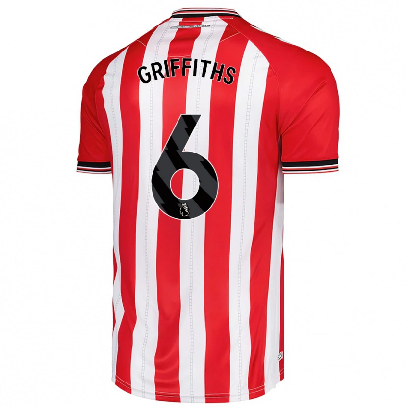 Danxen Herren Louise Griffiths #6 Rot Weiß Heimtrikot Trikot 2025/26 T-Shirt