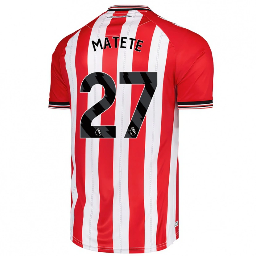 Danxen Herren Jay Matete #27 Rot Weiß Heimtrikot Trikot 2025/26 T-Shirt
