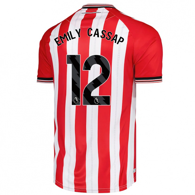 Danxen Herren Emily Cassap #12 Rot Weiß Heimtrikot Trikot 2025/26 T-Shirt