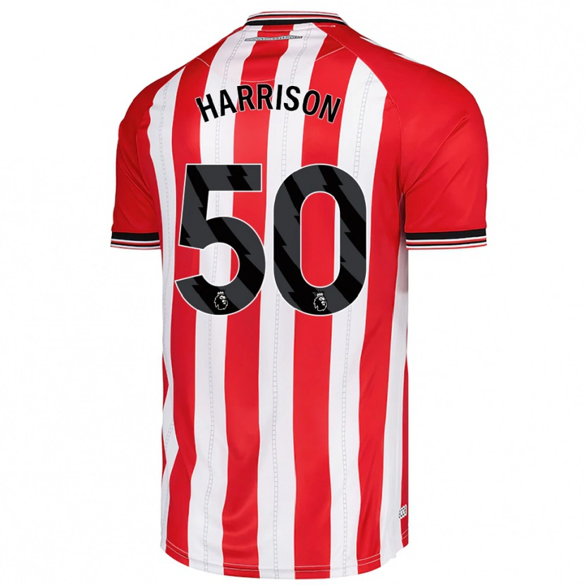Danxen Herren Harrison Jones #50 Rot Weiß Heimtrikot Trikot 2025/26 T-Shirt