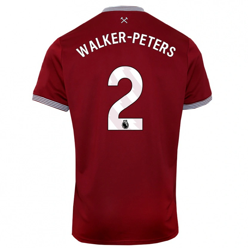 Danxen Herren Kyle Walker-Peters #2 Burgunderrot Weiß Heimtrikot Trikot 2025/26 T-Shirt