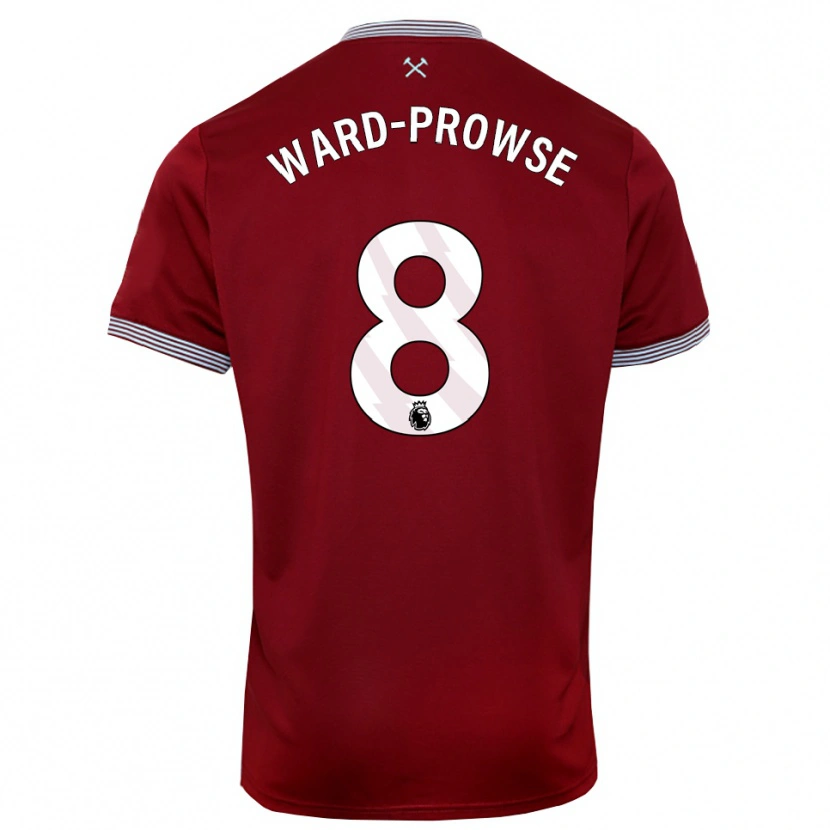 Danxen Herren James Ward-Prowse #8 Burgunderrot Weiß Heimtrikot Trikot 2025/26 T-Shirt