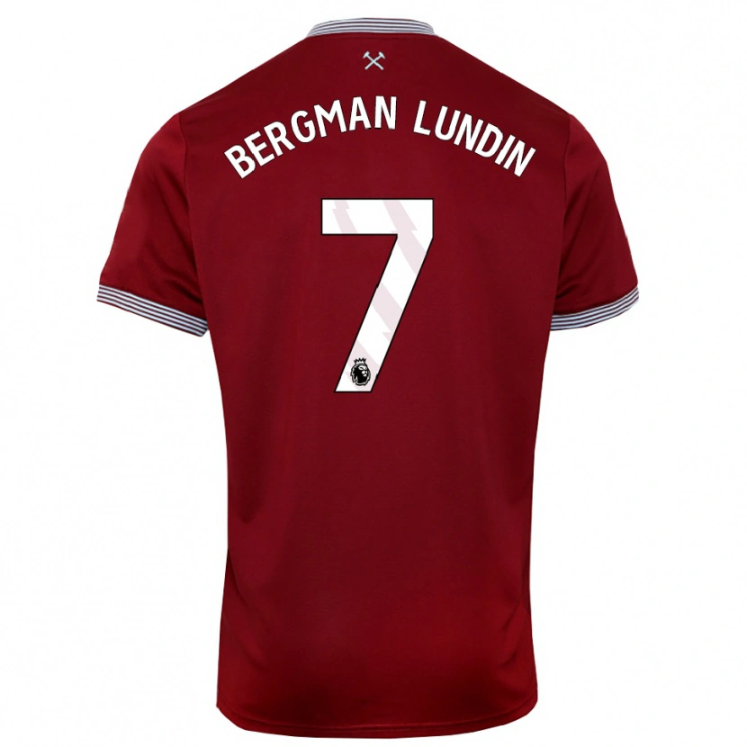 Danxen Herren Marika Bergman-Lundin #7 Burgunderrot Weiß Heimtrikot Trikot 2025/26 T-Shirt