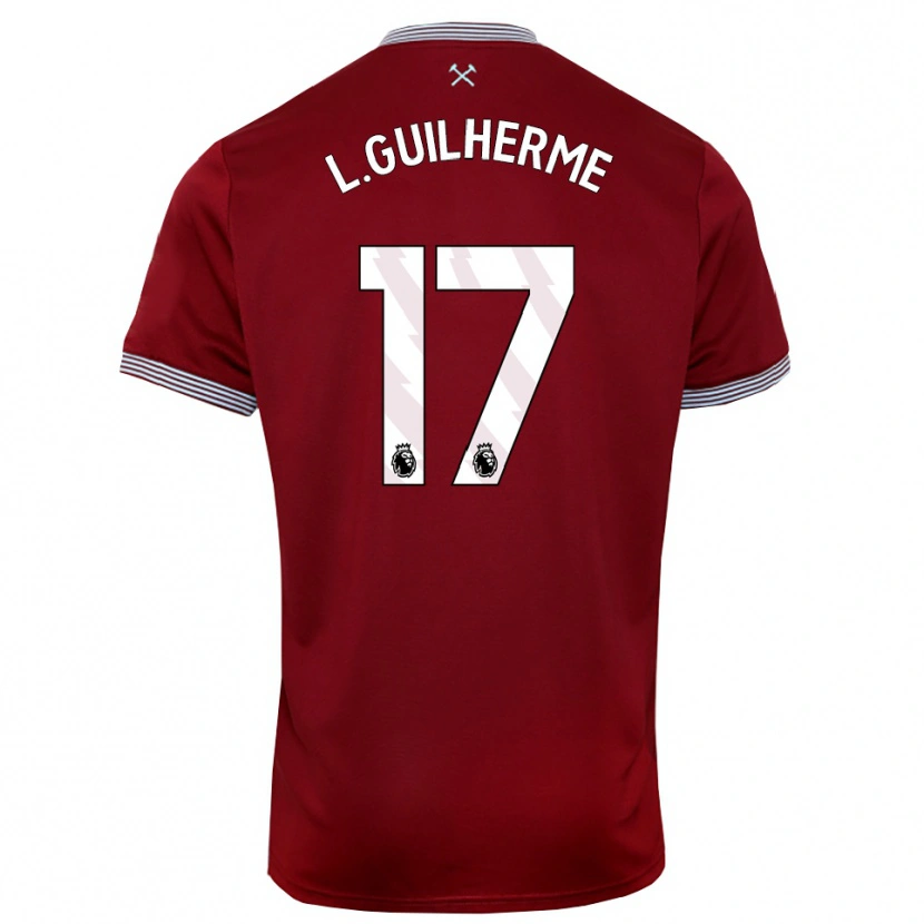 Danxen Herren Luis Guilherme #17 Burgunderrot Weiß Heimtrikot Trikot 2025/26 T-Shirt
