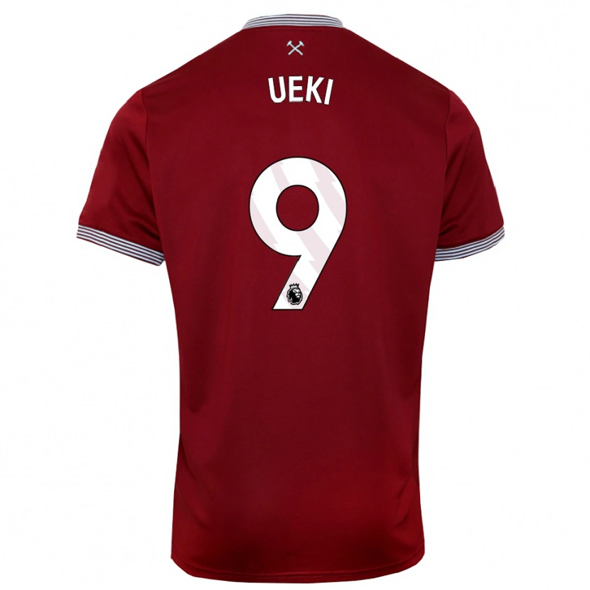 Danxen Herren Riko Ueki #9 Burgunderrot Weiß Heimtrikot Trikot 2025/26 T-Shirt