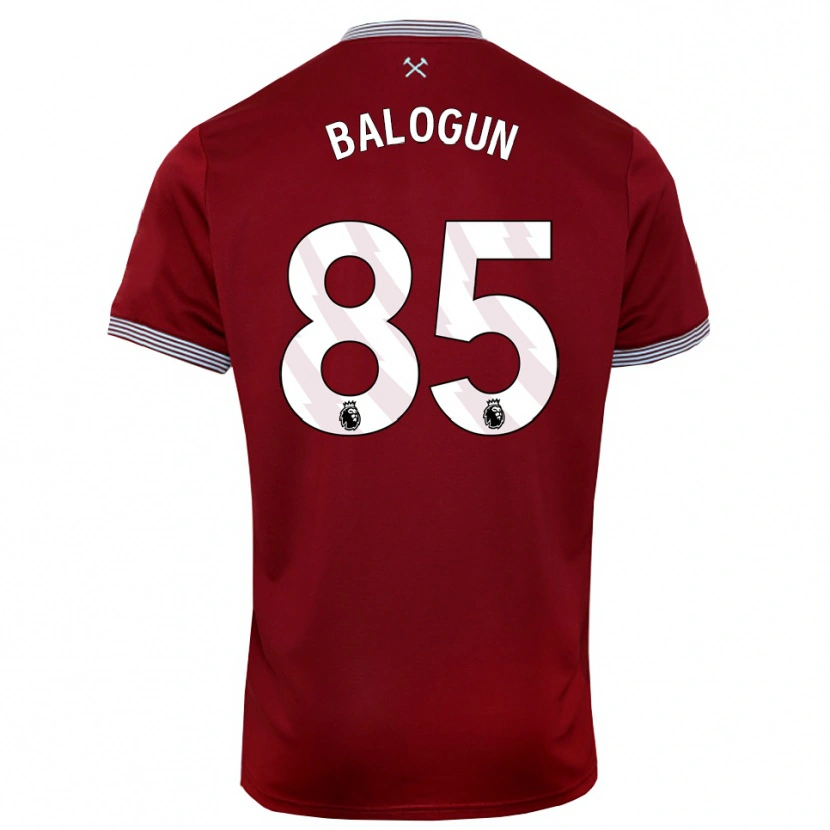 Danxen Herren Majid Balogun #85 Burgunderrot Weiß Heimtrikot Trikot 2025/26 T-Shirt