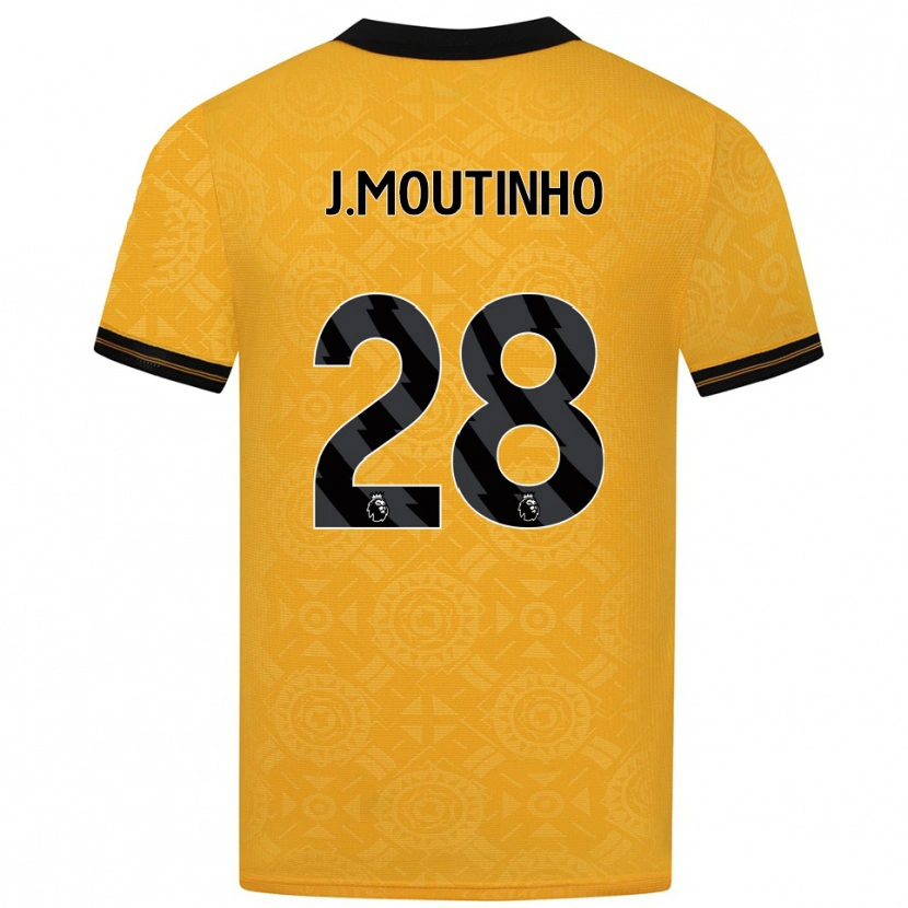 Danxen Herren Joao Moutinho #28 Gelb Schwarz Heimtrikot Trikot 2025/26 T-Shirt