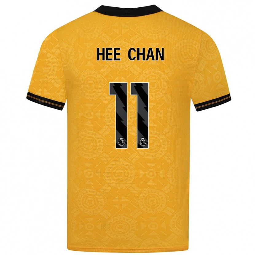 Danxen Herren Hee-Chan Hwang #11 Gelb Schwarz Heimtrikot Trikot 2025/26 T-Shirt