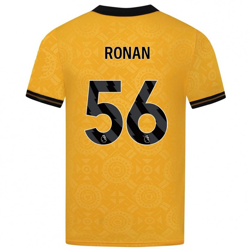 Danxen Herren Connor Ronan #56 Gelb Schwarz Heimtrikot Trikot 2025/26 T-Shirt