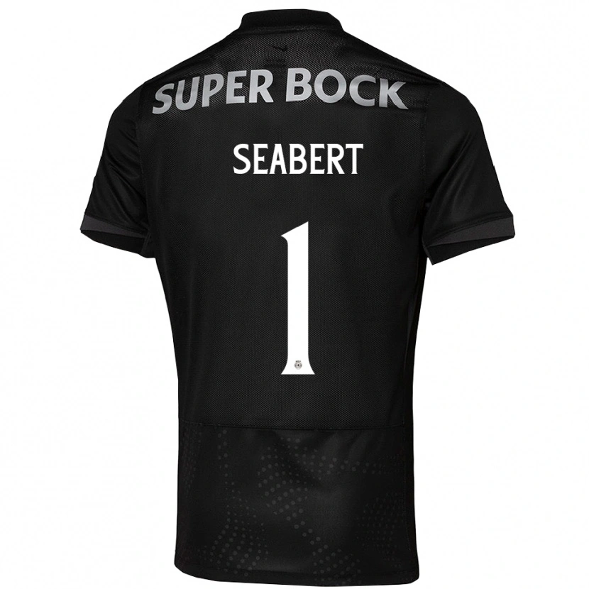 Danxen Herren Hannah Grace Seabert #1 Schwarz Weiß Auswärtstrikot Trikot 2025/26 T-Shirt