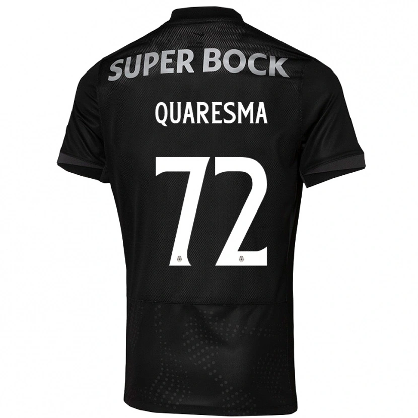 Danxen Herren Eduardo Quaresma #72 Schwarz Weiß Auswärtstrikot Trikot 2025/26 T-Shirt