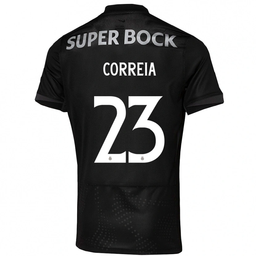 Danxen Herren Duarte Correia #23 Schwarz Weiß Auswärtstrikot Trikot 2025/26 T-Shirt