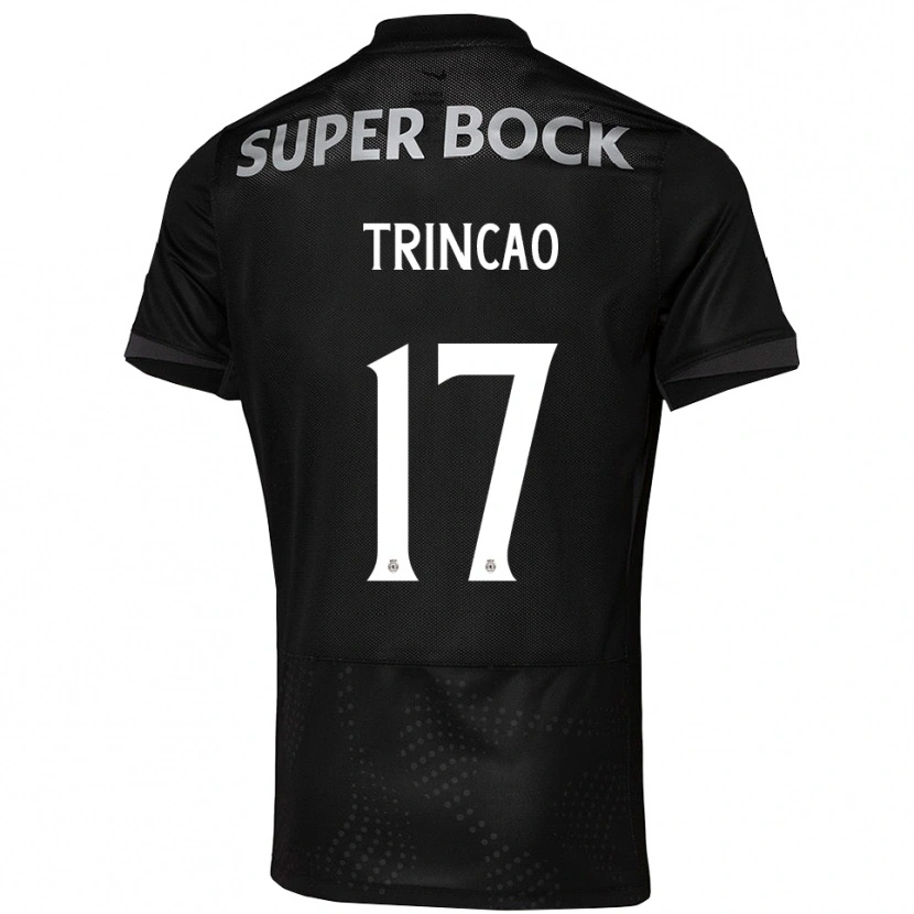 Danxen Herren Francisco Trincão #17 Schwarz Weiß Auswärtstrikot Trikot 2025/26 T-Shirt
