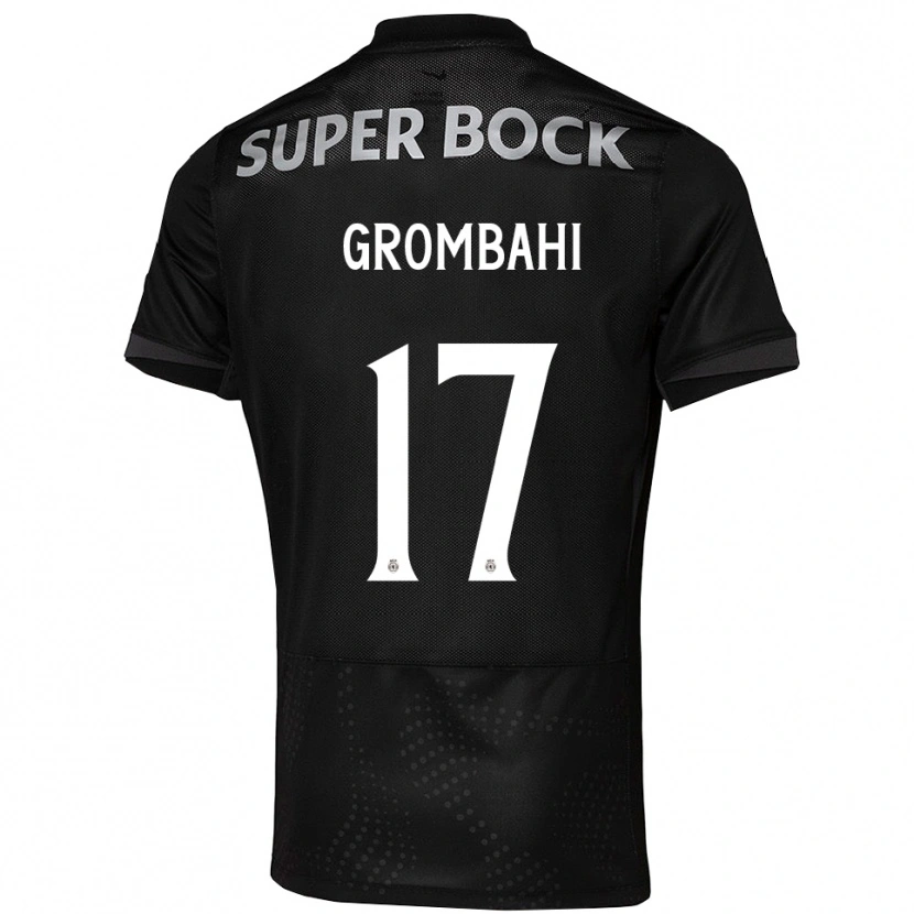 Danxen Herren Chris Grombahi #17 Schwarz Weiß Auswärtstrikot Trikot 2025/26 T-Shirt